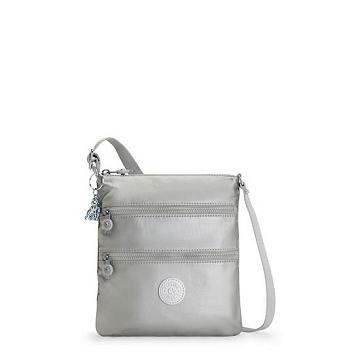 Kipling Keiko Metallic Crossbody Mini Tassen Zilver | BE 1333JP